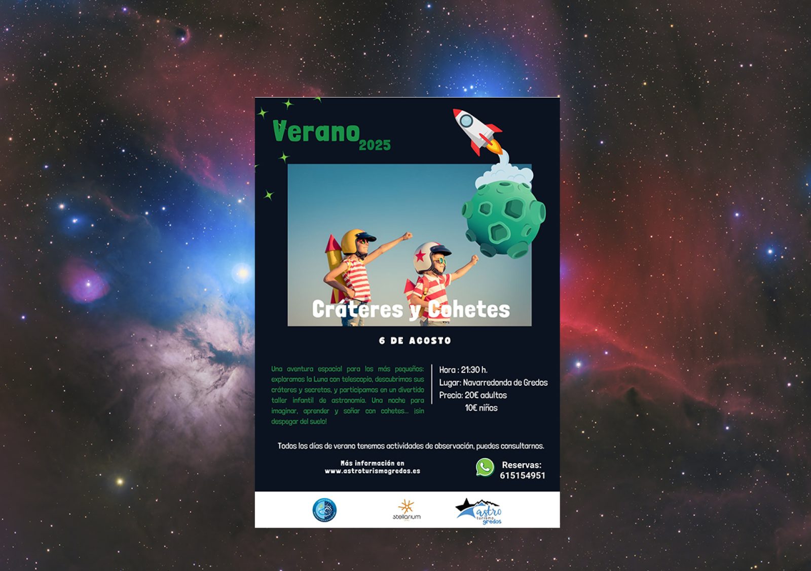 Cráteres y cohetes