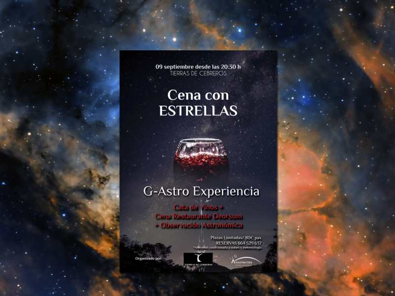 G-Astro Experiencia Cena con estrellas